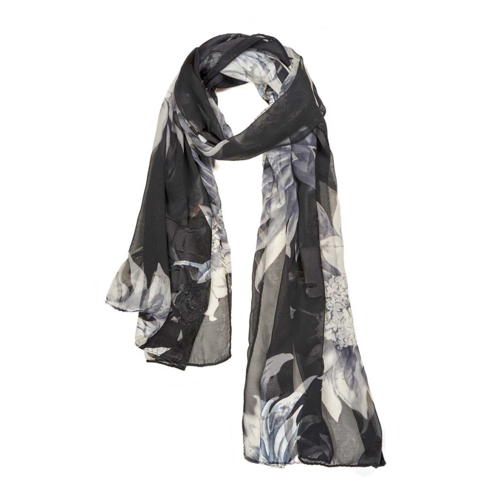 Googette Silk Scarf Black510613101001202 1