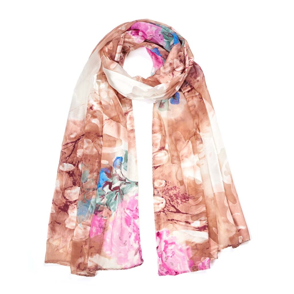 Googette Silk Scarf Brown510613101100202 1