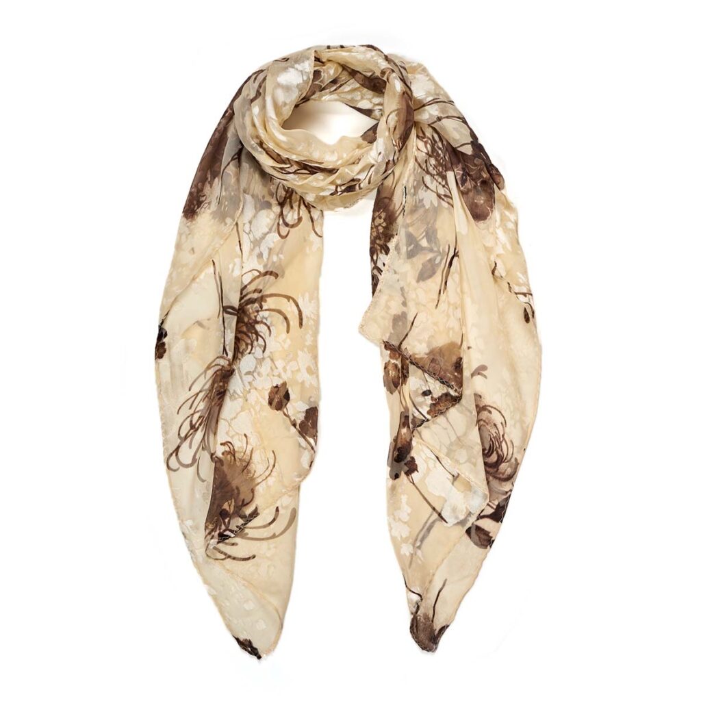 Googette Silk Scarf Brown510613101101202 1