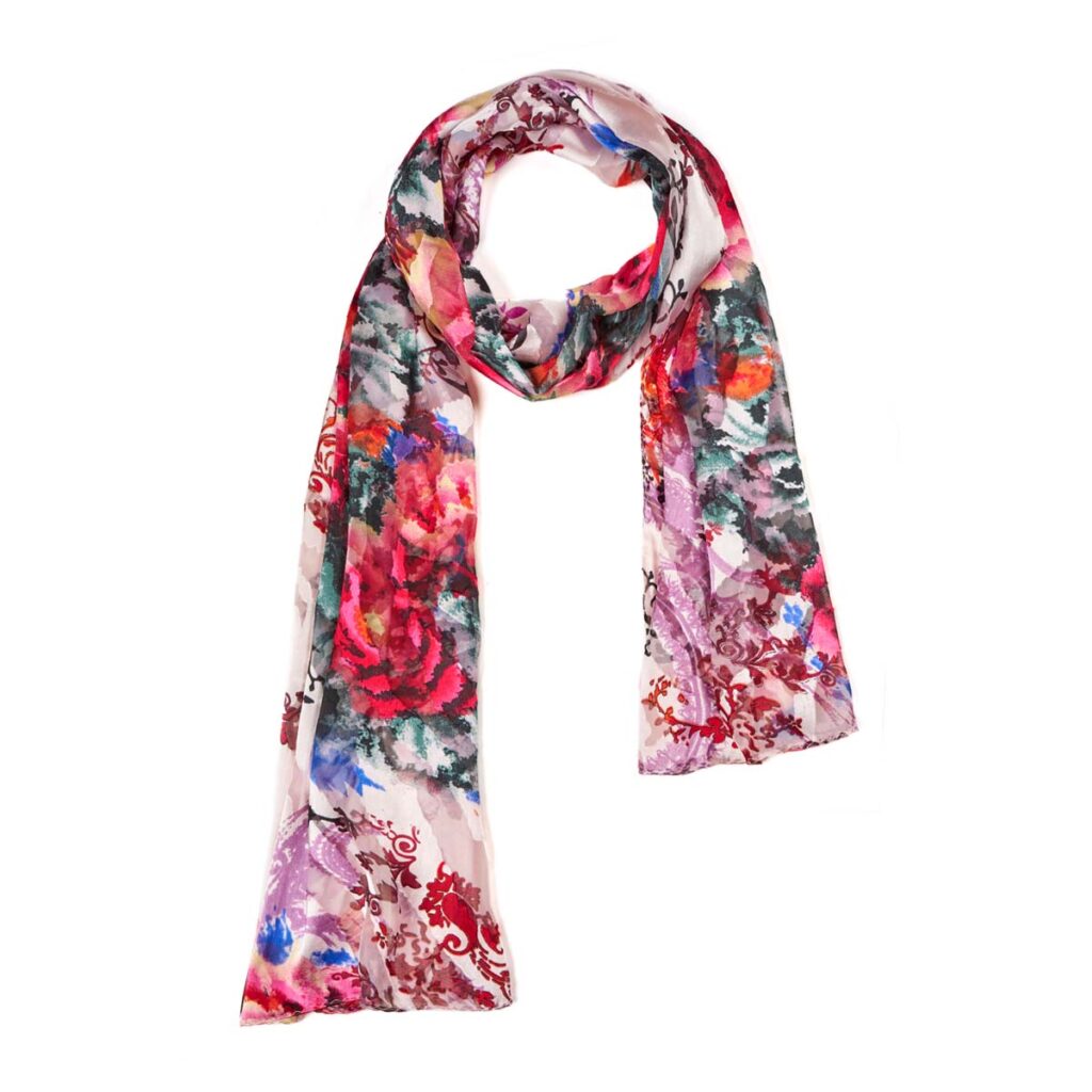 Googette Silk Scarf Blue 510613101201202 1