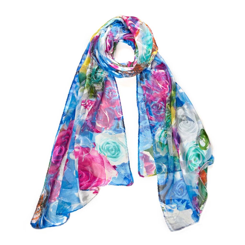 Googette Silk Scarf Blue 510613101603202 1