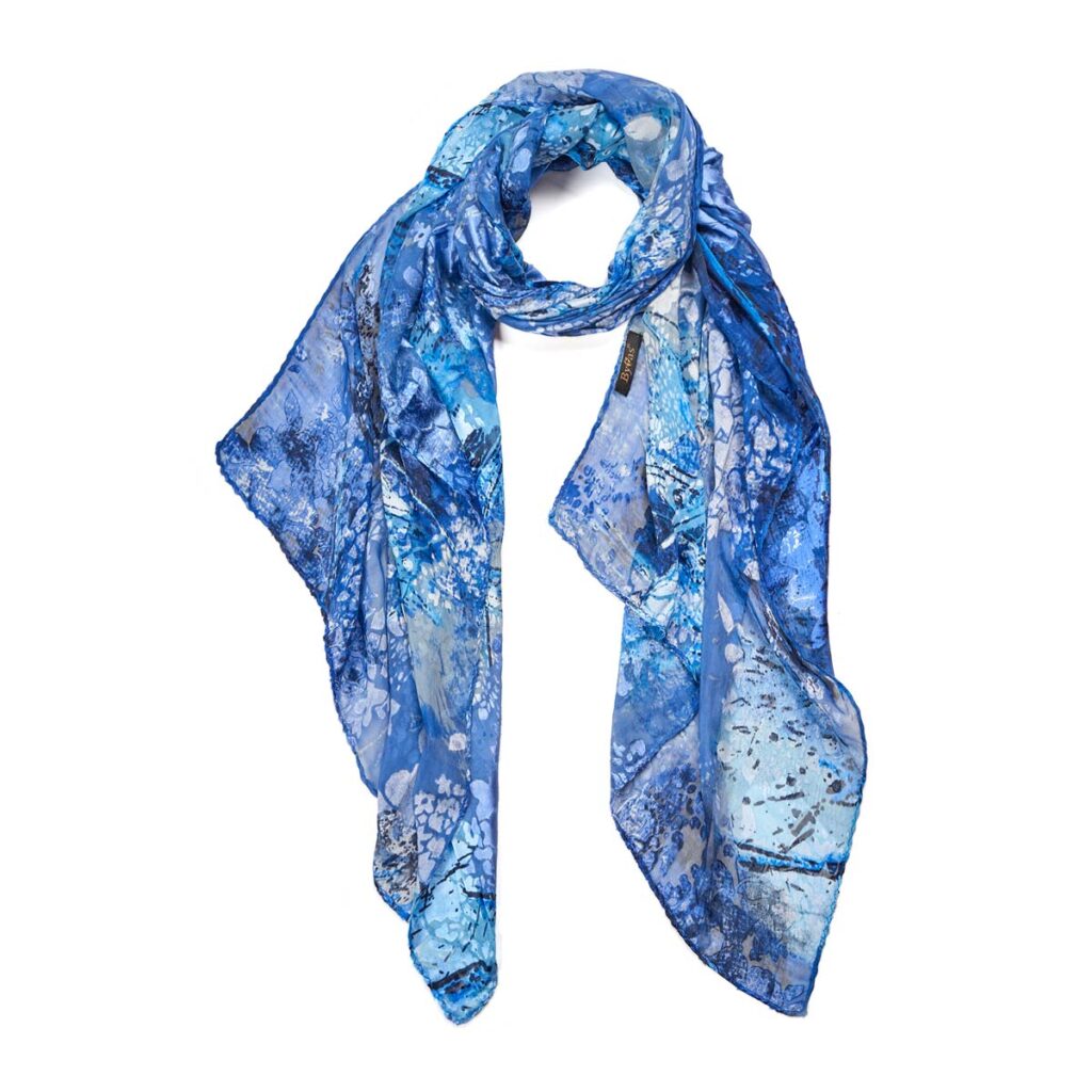 Googette Silk Scarf Blue 510613102605202 1