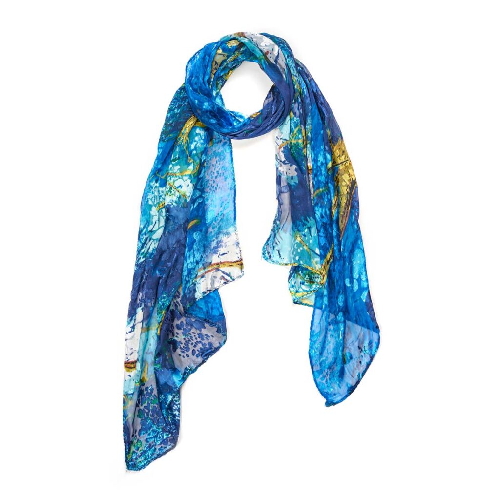 Googette Silk Scarf Blue 510613102607202 1
