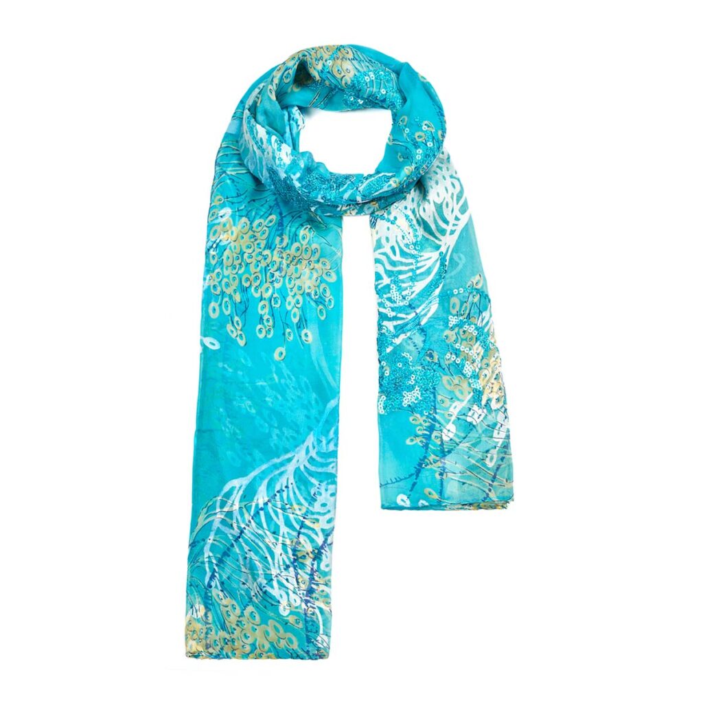 Googette Silk Scarf Blue 510613102609202 1