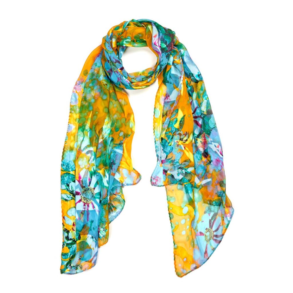 Googette Silk Scarf Blue 510613102610202 1