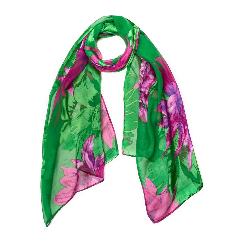 Googette Silk Scarf Green 510613101504202 1