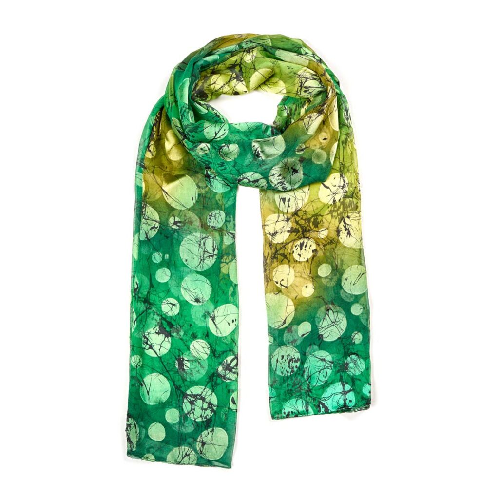 Googette Silk Scarf Green 510613102507202 1