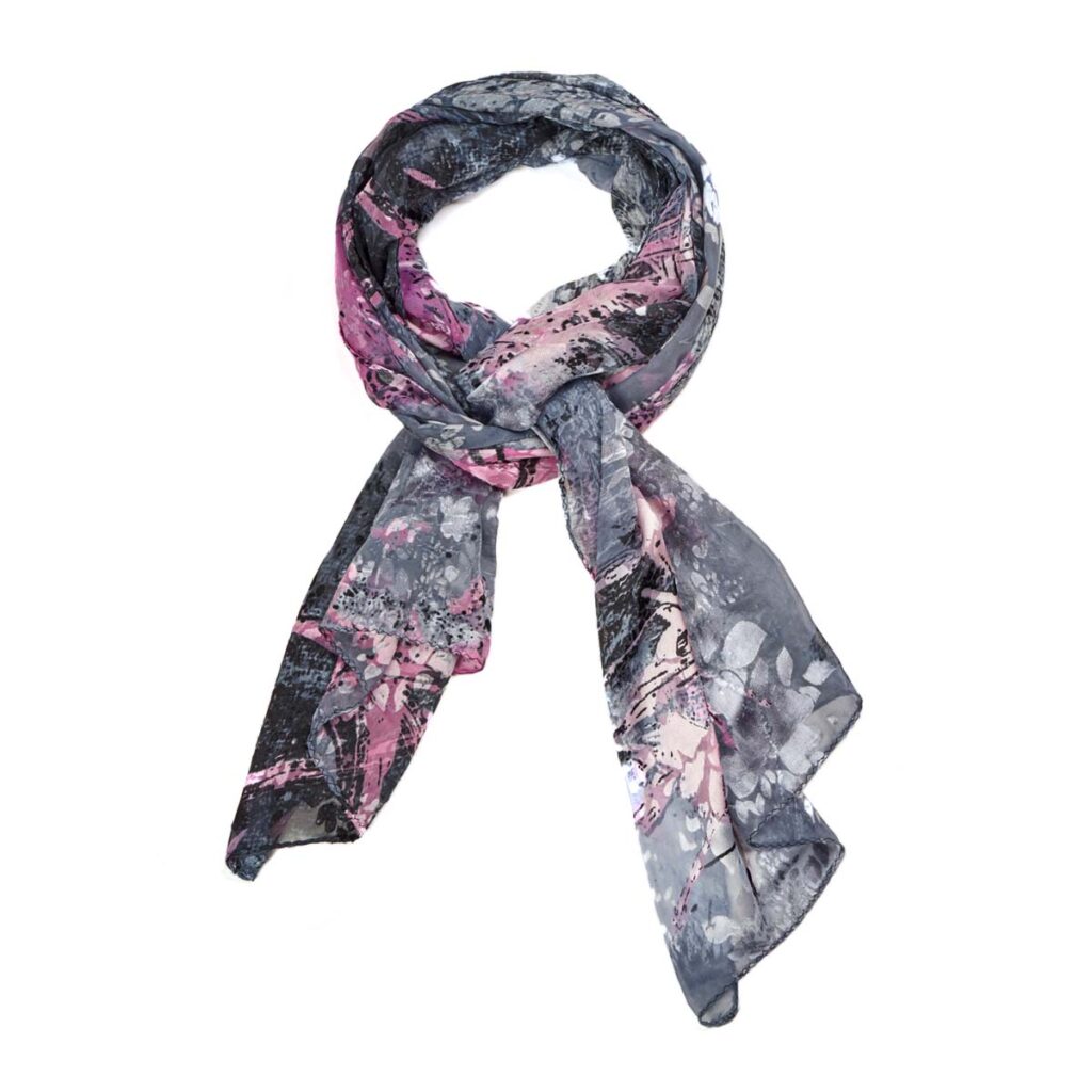 Googette Silk Scarf Grey 510613102802202 1