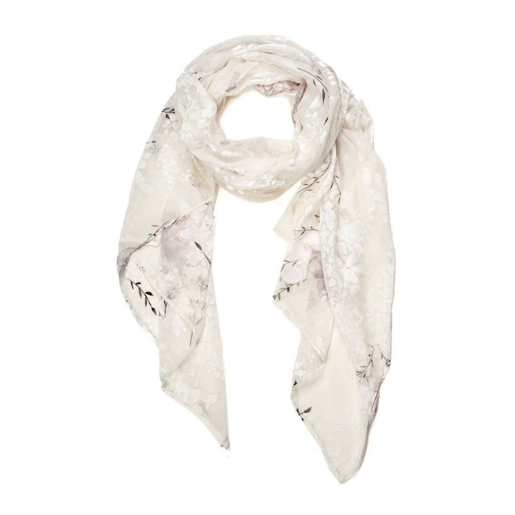 Googette Silk Scarf White 510613101900202 1