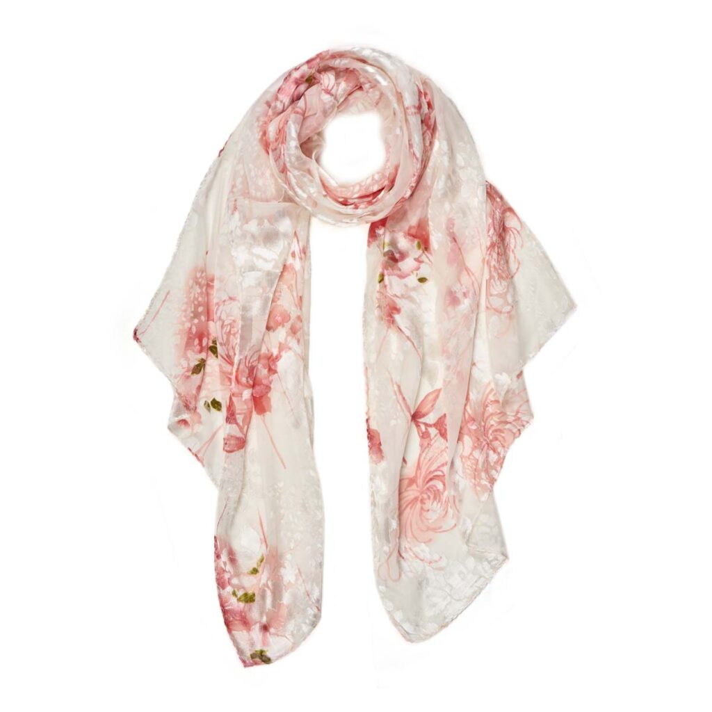 Googette Silk Scarf White 510613101902202 1