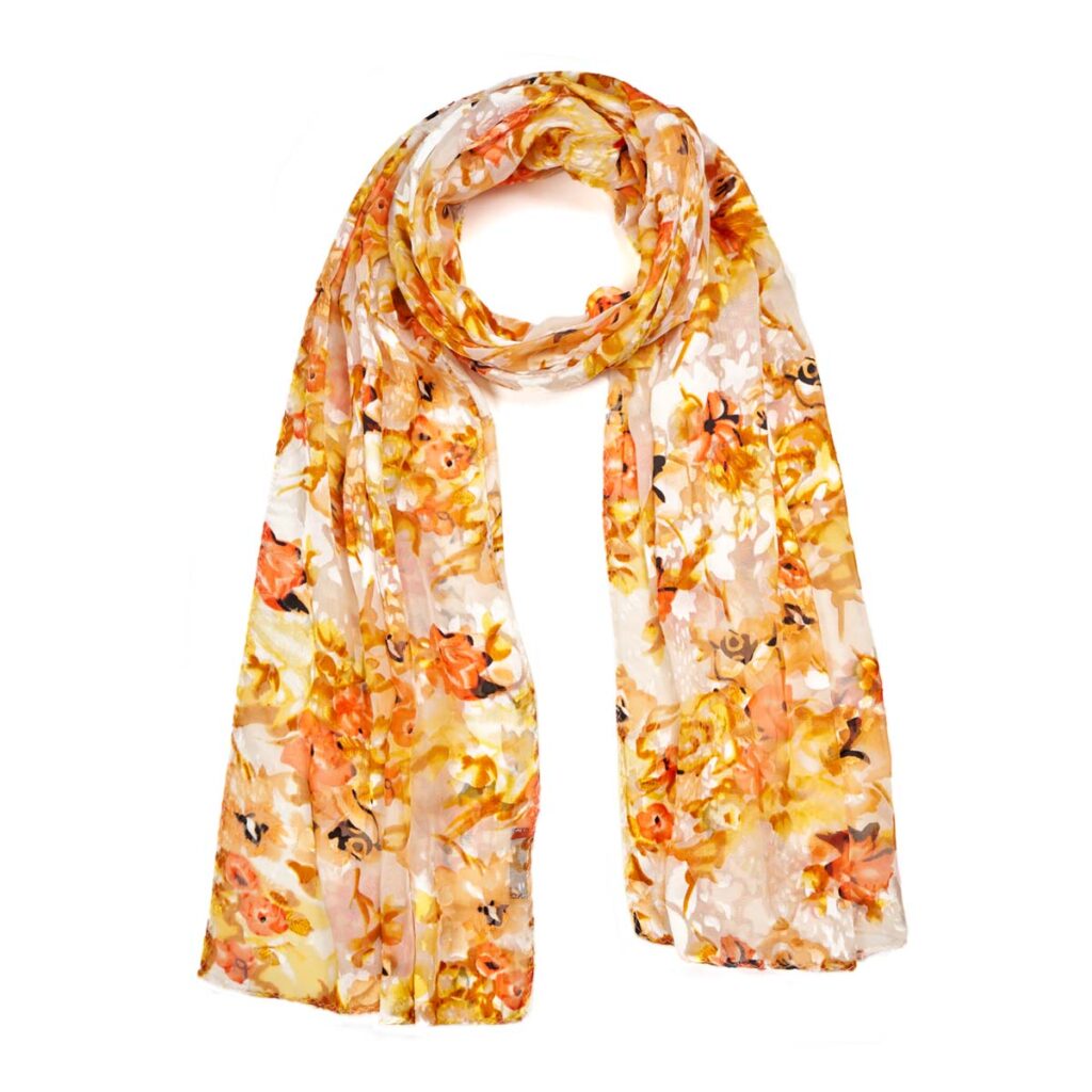 Googette Silk Scarf Yellow 510613101402202 1