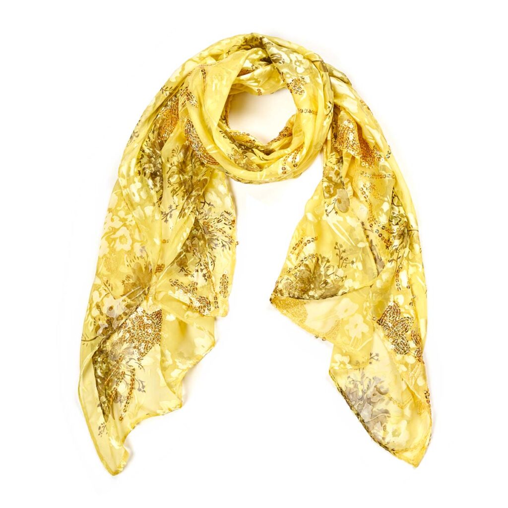 Googette Silk Scarf Yellow 510613101406202 1