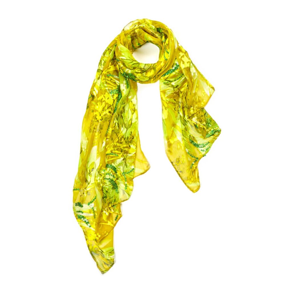 Googette Silk Scarf Yellow 510613102408202 1