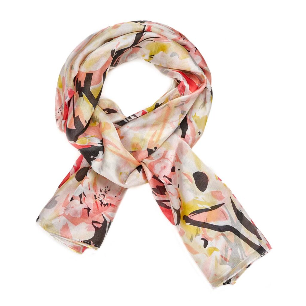Habutai Silk Scarf Yellow510614131401202 1