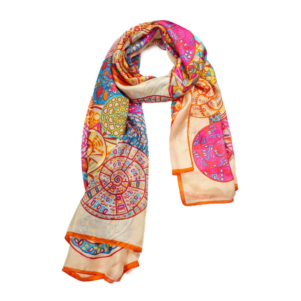 Habutai Silk Scarf Yellow510614132404202 1