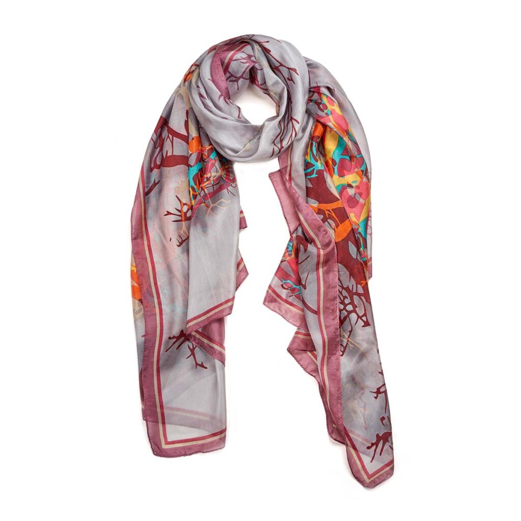 Habutai Silk Scarf Grey 510614132801202 1