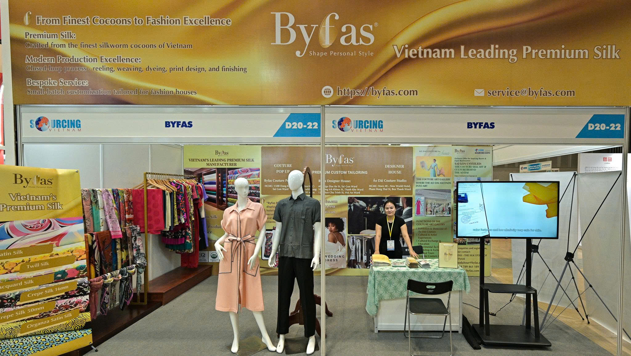 Byfas and Designer Anna Hạnh Lê Redefine Vietnam Luxury Silk at Sourcing Expo 2025